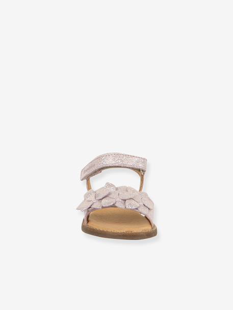 Leren sandalen voor meisjes LORE FLOWERS FRODDO blauw+donkerblauw+goud+goudroze+lavendel+rood+rouge+terracottategel - vertbaudet enfant 