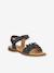 Leren sandalen voor meisjes LORE FLOWERS FRODDO blauw+donkerblauw+goud+goudroze+lavendel+rood+rouge+terracottategel - vertbaudet enfant 