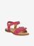 Leren sandalen voor meisjes LORE FLOWERS FRODDO blauw+donkerblauw+goud+goudroze+lavendel+rood+rouge+terracottategel - vertbaudet enfant 