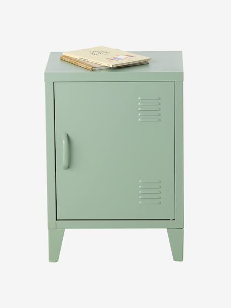 Nachttafel 1 metalen deur groen - vertbaudet enfant 