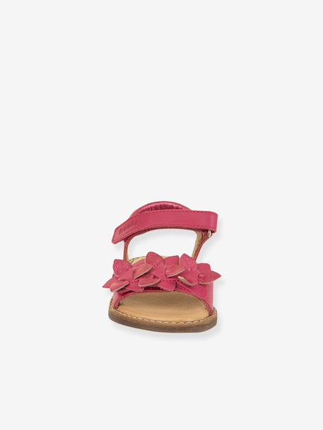 Leren sandalen voor meisjes LORE FLOWERS FRODDO blauw+donkerblauw+goud+goudroze+lavendel+rood+rouge+terracottategel - vertbaudet enfant 