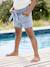 Gestreepte paperbag meisjesshort blauw, gestreept - vertbaudet enfant 