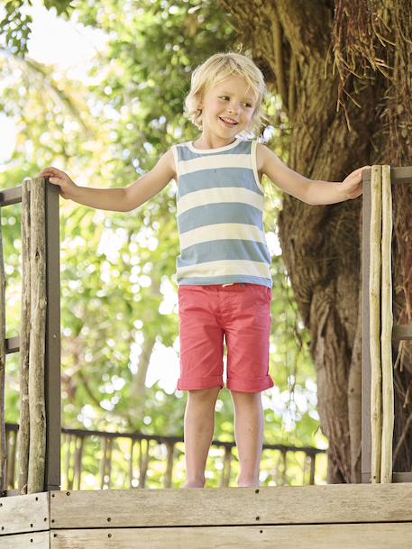 Set van 2 tanktops voor jongens veel geel+veel groen - vertbaudet enfant 
