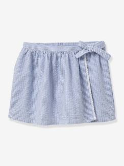 Rok-short van seersucker voor meisjes CYRILLUS  - vertbaudet enfant