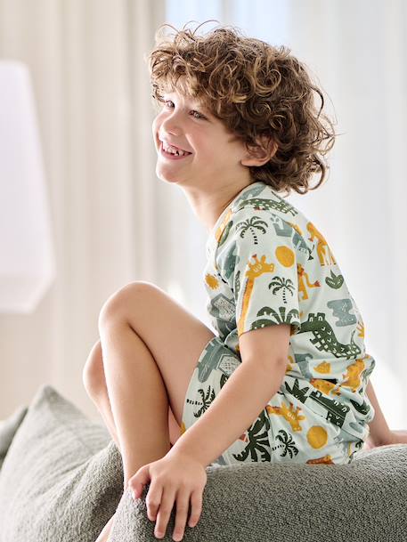 Set van 2 jongenspyjamabroeken savanne petrolblauw - vertbaudet enfant 