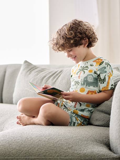 Set van 2 jongenspyjamabroeken savanne petrolblauw - vertbaudet enfant 