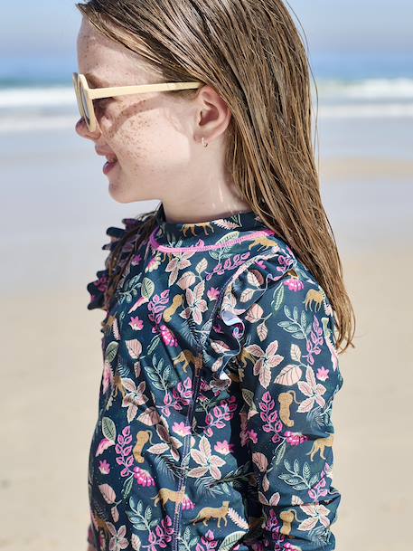 Badpak voor meisjes, 2-delig, anti-UV dennen - vertbaudet enfant 