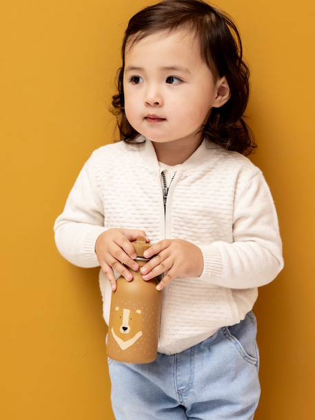 Fles 350 ml TRIXIE bruin+dennen+geel+groen+ijsblauw+lichtroze+Mr Fox+Mr Lion+Mrs Elephant+Mrs Rabbit+nude+petrolblauw+rood+rozen+zachtpaars - vertbaudet enfant 