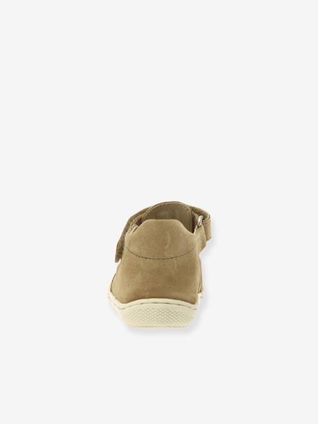Halfopen baby boots NATURINO beige+saliegroen - vertbaudet enfant 