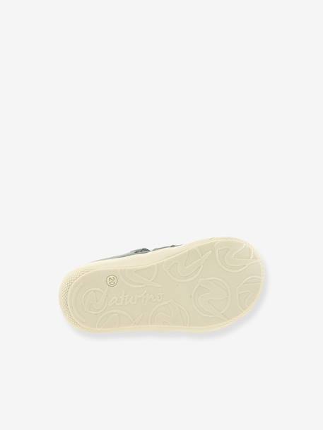Halfopen baby boots NATURINO beige+saliegroen - vertbaudet enfant 