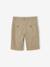 Jongensbermuda van katoen/linnen beige+blauw+donker marineblauw+lichtbeige+saliegroen - vertbaudet enfant 