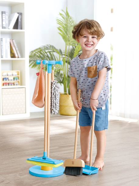 Bezemondersteuning en HAPE-reinigingsset meerkleurig - vertbaudet enfant 