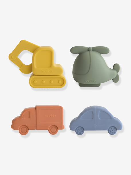 Set van 4 badspeeltjes Sealife - MUSHIE groen+lichtgroen+meerkleurig - vertbaudet enfant 