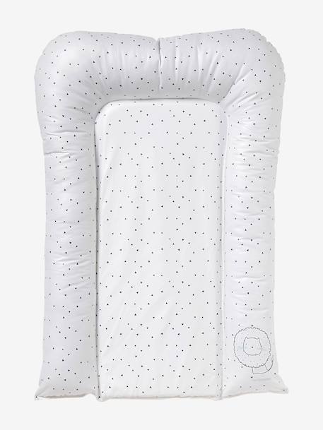 Verschoningsmatras VERTBAUDET Leeuwen welp beige, bedrukt+ecru+groen, bedrukt+WIT GEDRUKTE - vertbaudet enfant 