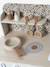 Houten keukentje met accessoires van FSC®-hout ecru+rozen+saliegroen - vertbaudet enfant 