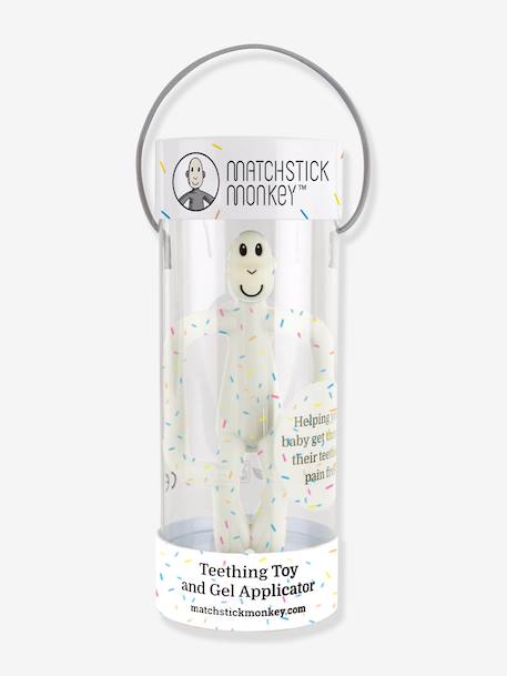 Bijtring MATCHSTICK MONKEY blauw+meerkleurig+mintgroen+sinaasappel - vertbaudet enfant 