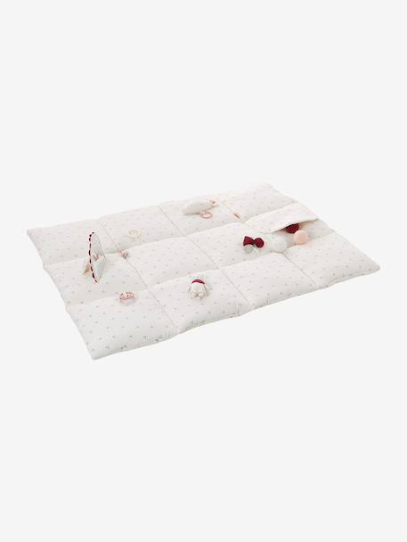 Zacht speelkleed CROQUE LA VIE beige+ecru+rood+sinaasappel+zwart - vertbaudet enfant 