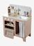 Houten keukentje met accessoires van FSC®-hout ecru+rozen+saliegroen - vertbaudet enfant 