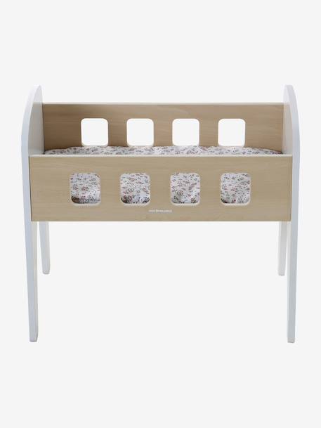Bed van FSC 100%®-hout voor poppen hout+wit - vertbaudet enfant 