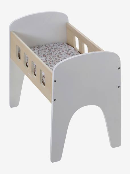 Bed van FSC 100%®-hout voor poppen hout+wit - vertbaudet enfant 