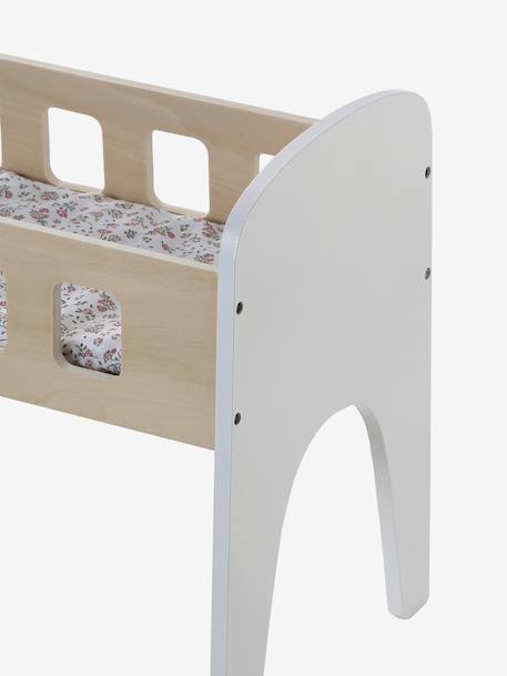 Bed van FSC 100%®-hout voor poppen hout+wit - vertbaudet enfant 