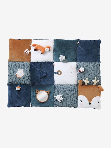 Zacht speelkleed CROQUE LA VIE beige+ecru+meerkleurig+rood+sinaasappel+smaragdgroen - vertbaudet enfant 