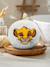 Geborduurde Disney®-babyspons met Simba-hoofd ecru - vertbaudet enfant 