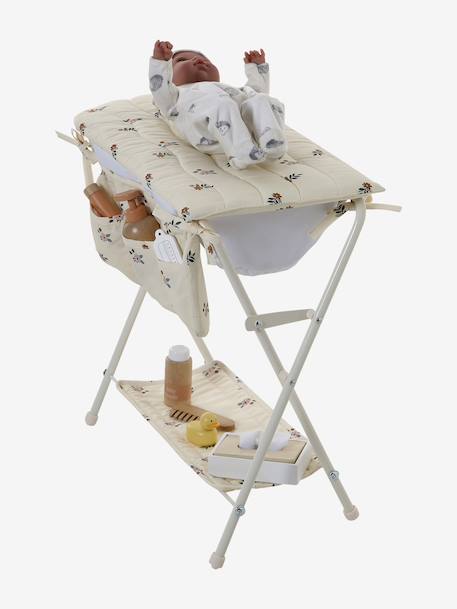 2-in-1 luiertafel voor metalen poppen ecru - vertbaudet enfant 