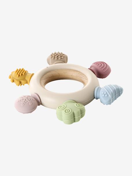 Sensorische bijtring van silicone hout - vertbaudet enfant 