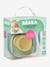 Serviesset 4 items silicone BEABA blauw+EUCALYPTUS+GEEL+terracotta - vertbaudet enfant 