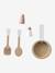 Houten keukentje met accessoires van FSC®-hout ecru+rozen+saliegroen - vertbaudet enfant 