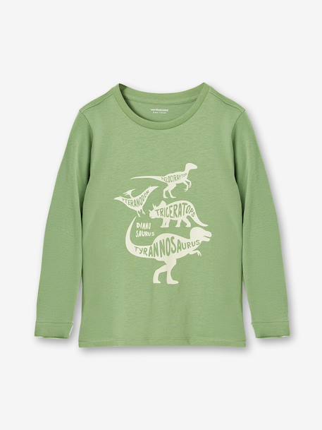 Vertbaudet set van 2 pyjama's voor jongens met gerecycled katoen, kort & lang groen - vertbaudet enfant 