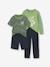 Vertbaudet set van 2 pyjama's voor jongens met gerecycled katoen, kort & lang groen - vertbaudet enfant 