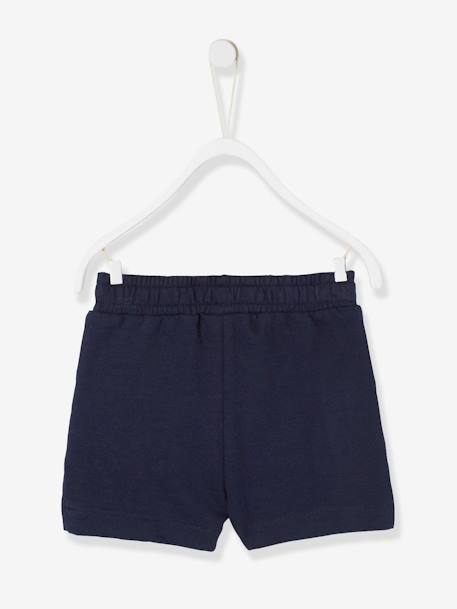 Fleece bermuda voor babyjongens grijsblauw+karamel+Marine grijs - vertbaudet enfant 