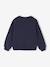 Basic meisjessweater met motief antraciet+donkerpaars+inktblauw+koraal+pioenroos+salie+vanille - vertbaudet enfant 