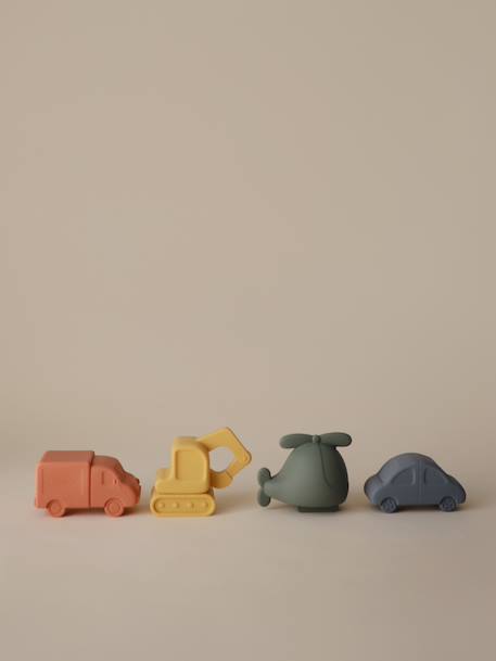 Set van 4 badspeeltjes Sealife - MUSHIE groen+lichtgroen+meerkleurig - vertbaudet enfant 