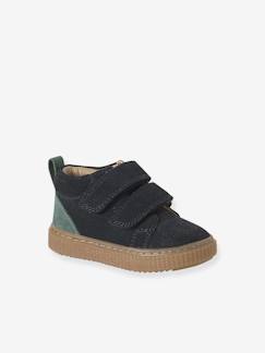 -Lederen bottines met klittenband voor jongensbaby''s