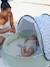 anti-UV UPF50+ pop-up tent Aquani BABYMOOV blauw wit grijs+groen - vertbaudet enfant 