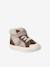 Baskets baby meisjes synthetisch gevoerd elastische veters en klittenband veel bruin - vertbaudet enfant 