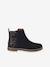 Leren boots voor meisjes met glitter, kleuterschoolcollectie kameel+marineblauw - vertbaudet enfant 