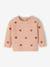 Geborduurde baby trui met kleine hartjes roze (poederkleur) - vertbaudet enfant 