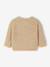 Babyvestje van grof gebreid breisel gemêleerd beige+saliegroen - vertbaudet enfant 