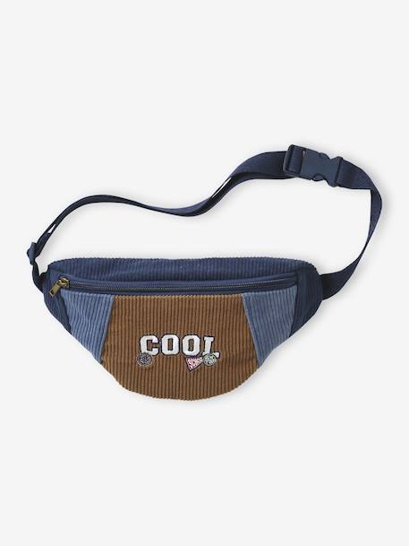 Heuptas « Cool school » jongen in fluweel / velours nachtblauw - vertbaudet enfant 