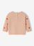 Geborduurde baby trui met kleine hartjes roze (poederkleur) - vertbaudet enfant 