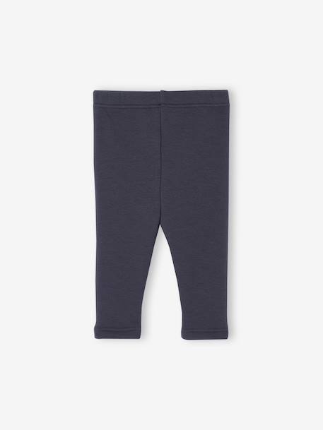 Gevoerde baby legging in fleece mesh nachtblauw+roze (poederkleur)+terracotta - vertbaudet enfant 