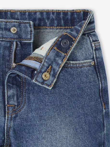 Mom jeans voor meisjes denimgrijs+lichtblauw+middenblauw - vertbaudet enfant 