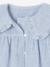 Gestreepte babyblouse in seersucker blauw, gestreept - vertbaudet enfant 