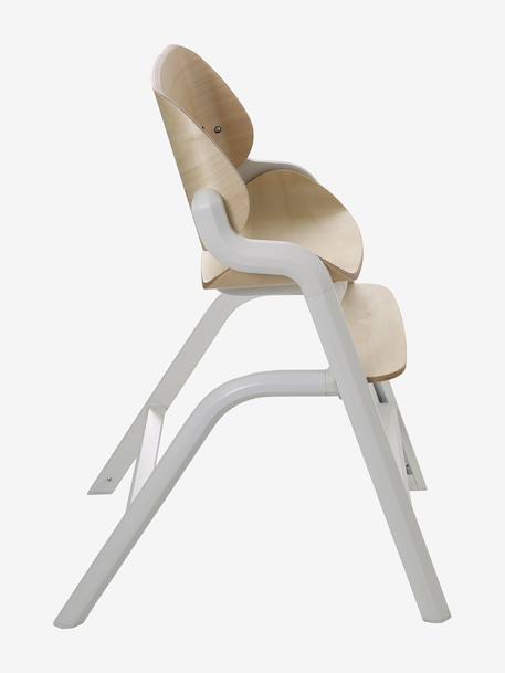 Pack Hoge kinderstoel + Ligstoel + Babyset + Kussen + Plateau WOODYNEST beige - vertbaudet enfant 