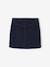 Fluwelen rok met knopen met sierstrik marineblauw+oudroze - vertbaudet enfant 
