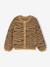 Vestje van schuimbreisel met dierenmotief voor meisjes bruin+chocoladebruin+ecru+groen - vertbaudet enfant 